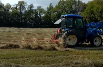 raking hay