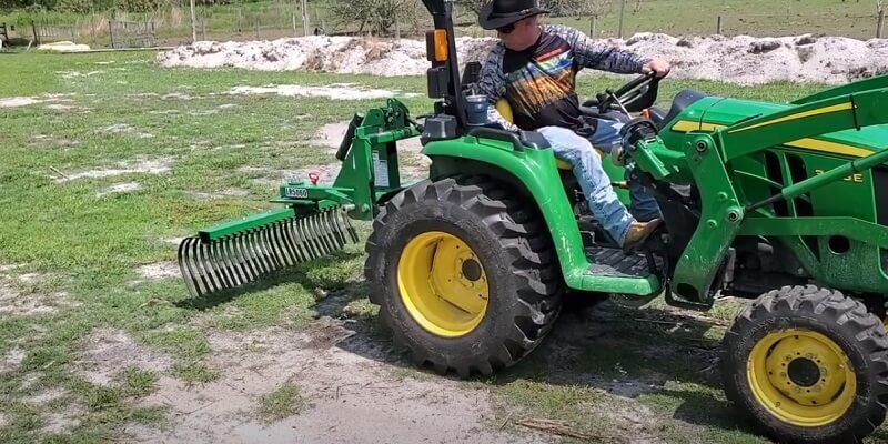tractor lawn rake