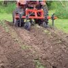 how to make rows in garden with tractor
