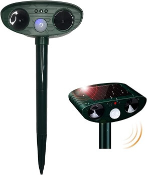 Solar Animal Repeller Outdoor Ultrasonic 
