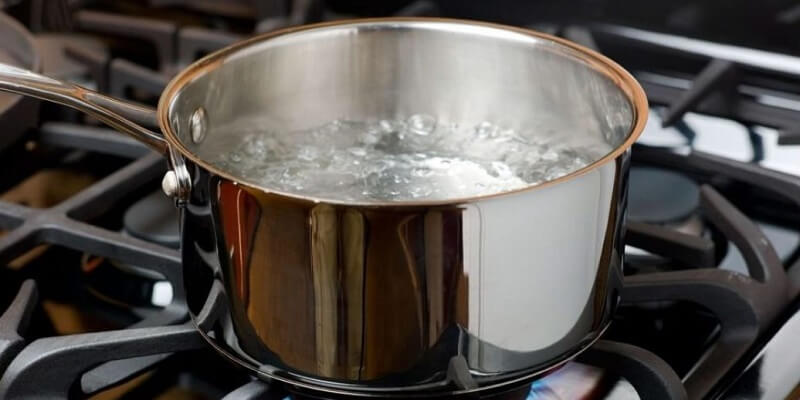 Boiling water
